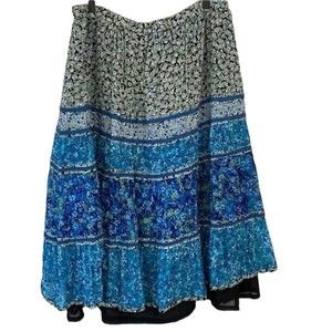 Floral Long Skirt Boho Colorful.bought for cruise “Caribbean Fun”;never wore it.
